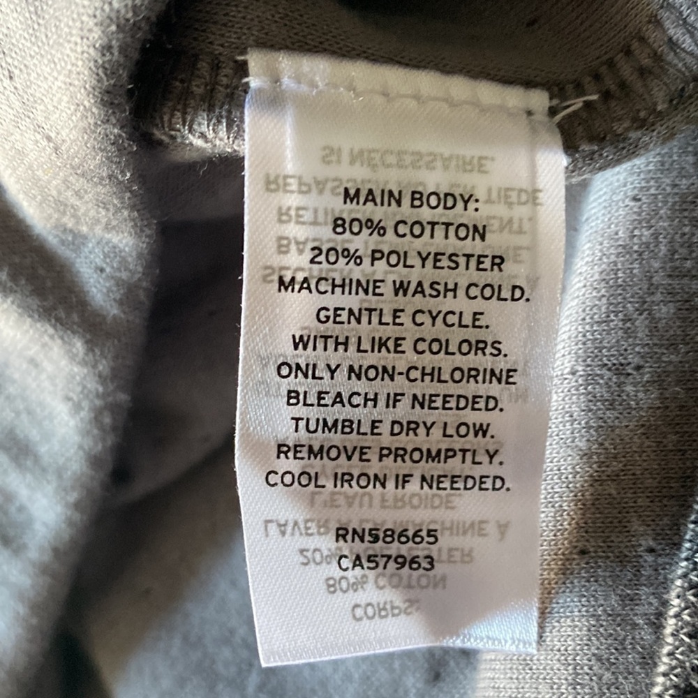 $10$ add on Treasure & BOND Double Knit Pullover Hoodie In Caviar SIZE S - Picture 4 of 8